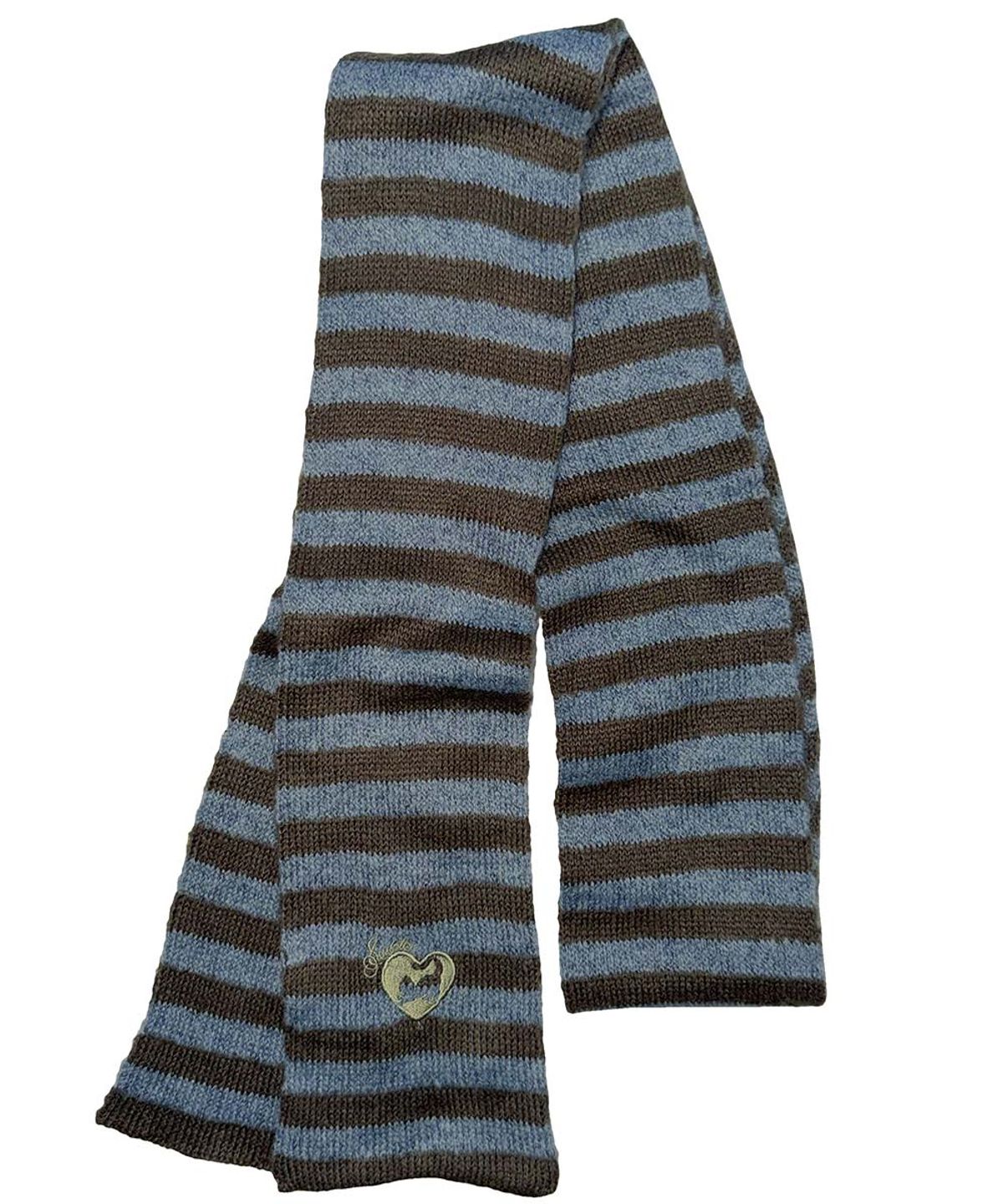 스컬프터(SCULPTOR) Mohair Blend Stripe Scarf Blue/Brown