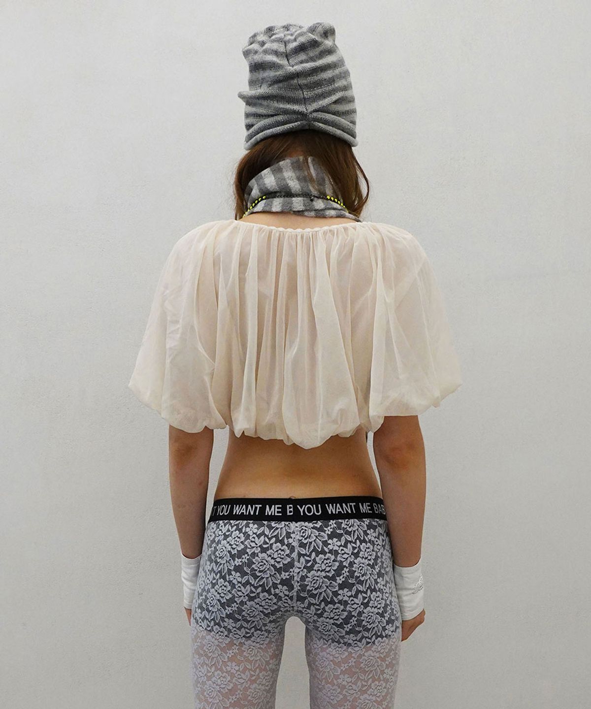 스컬프터(SCULPTOR) Mohair Blend Stripe Scarf Grayscale