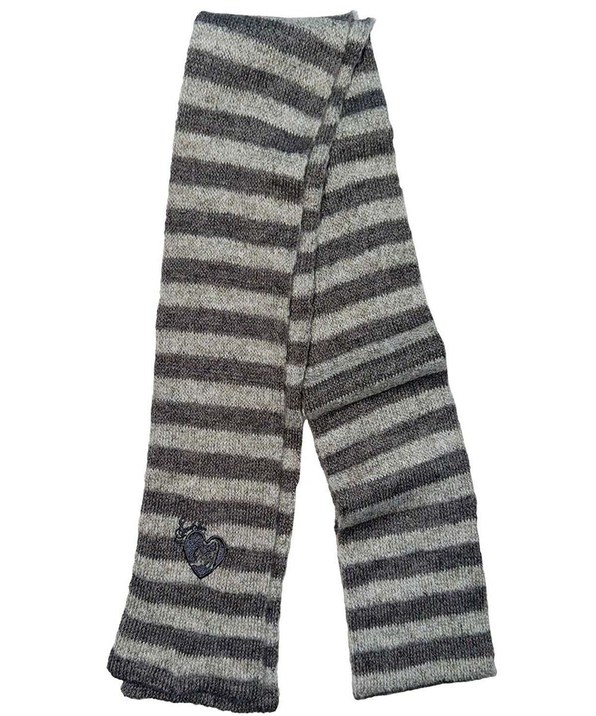 스컬프터(SCULPTOR) Mohair Blend Stripe Scarf Grayscale