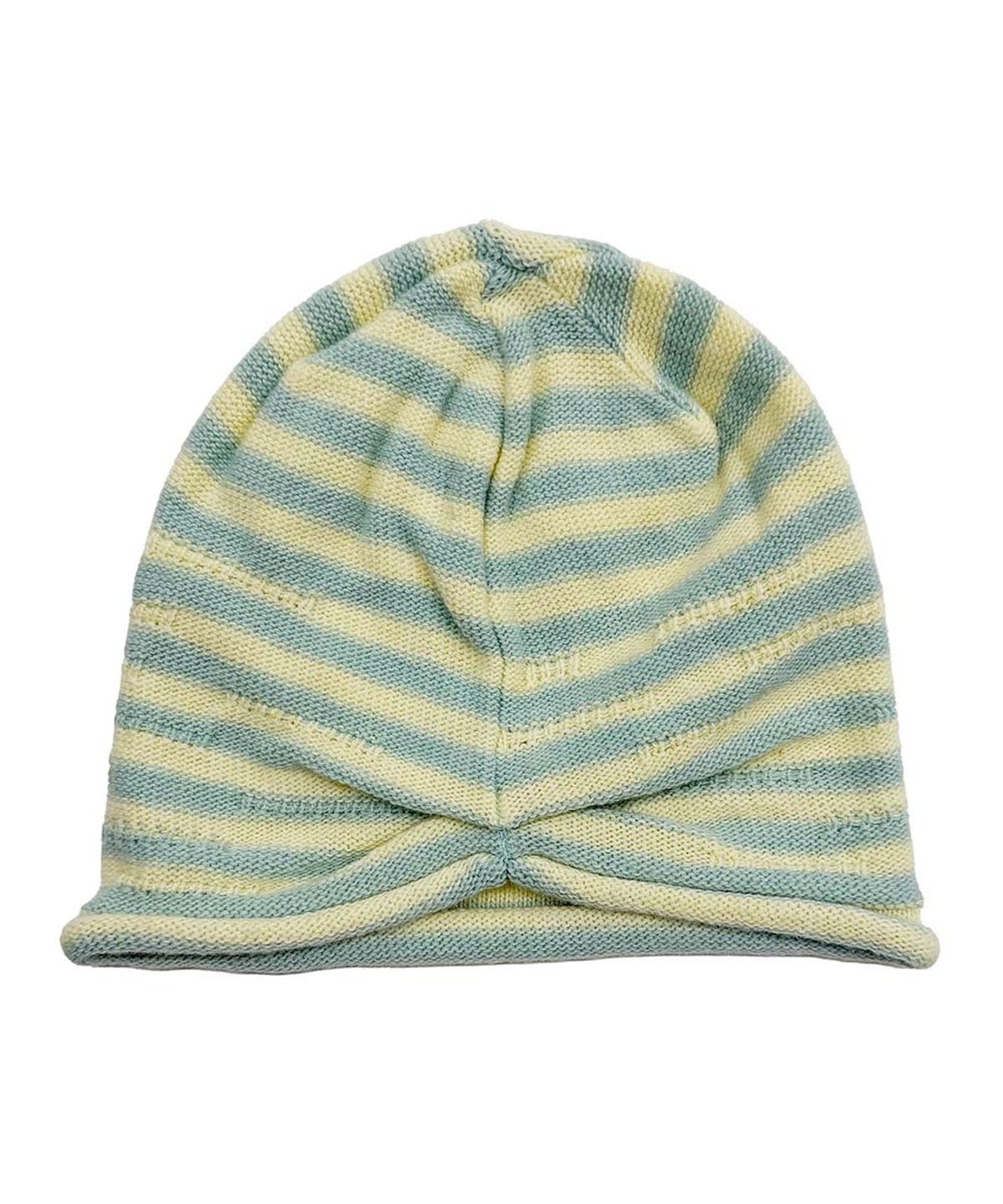 스컬프터(SCULPTOR) Cashmere Blend Stripe Beanie Lemon/Mint