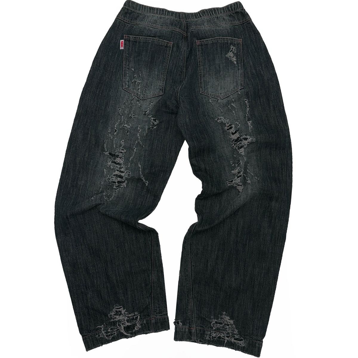 스컬프터(SCULPTOR) Distressed Layered Jeans Faded Black