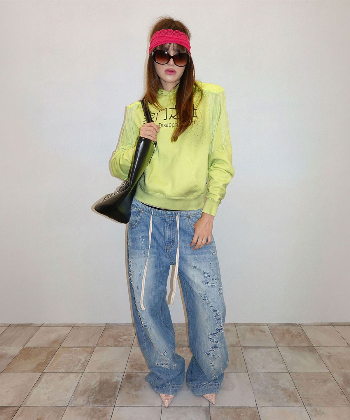 스컬프터(SCULPTOR) Distressed Layered Jeans Light Blue