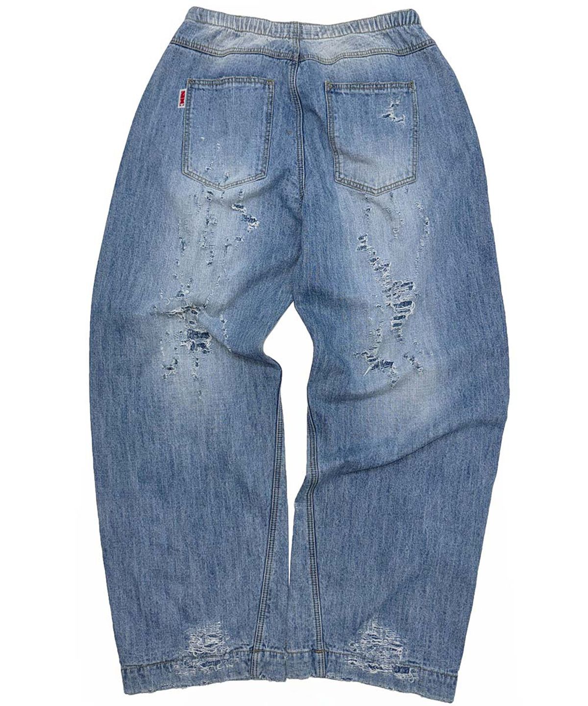 스컬프터(SCULPTOR) Distressed Layered Jeans Light Blue