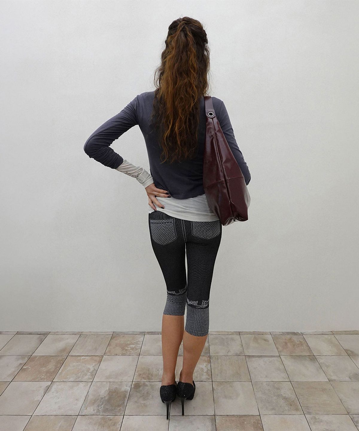 스컬프터(SCULPTOR) Napoleon Long Sleeve Tee Charcoal