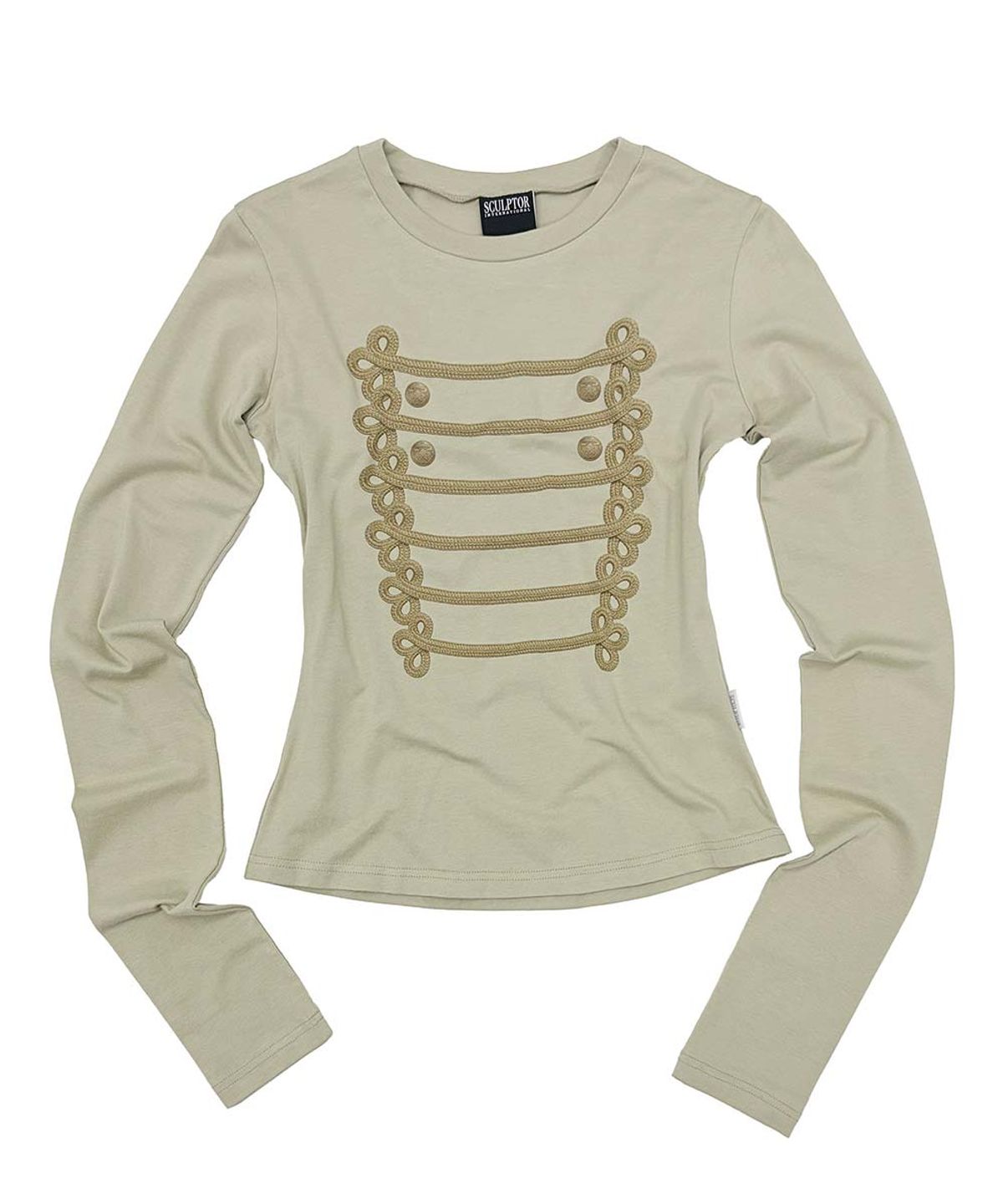 스컬프터(SCULPTOR) Napoleon Long Sleeve Tee Light Khaki