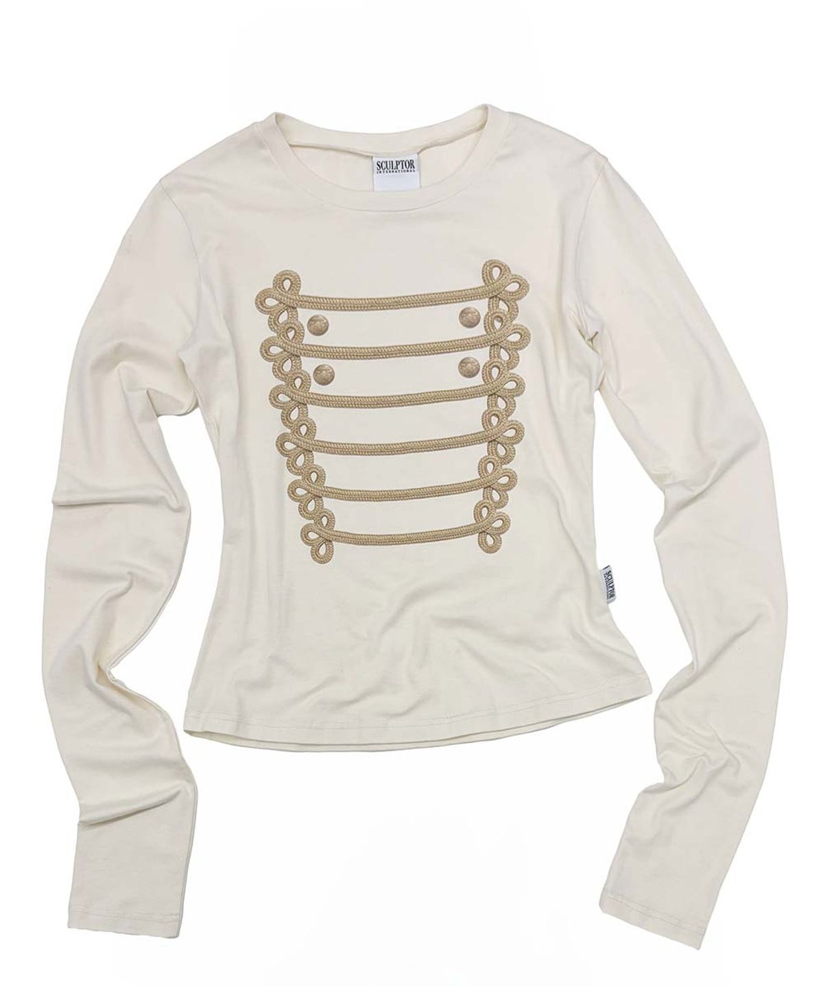 스컬프터(SCULPTOR) Napoleon Long Sleeve Tee Ivory