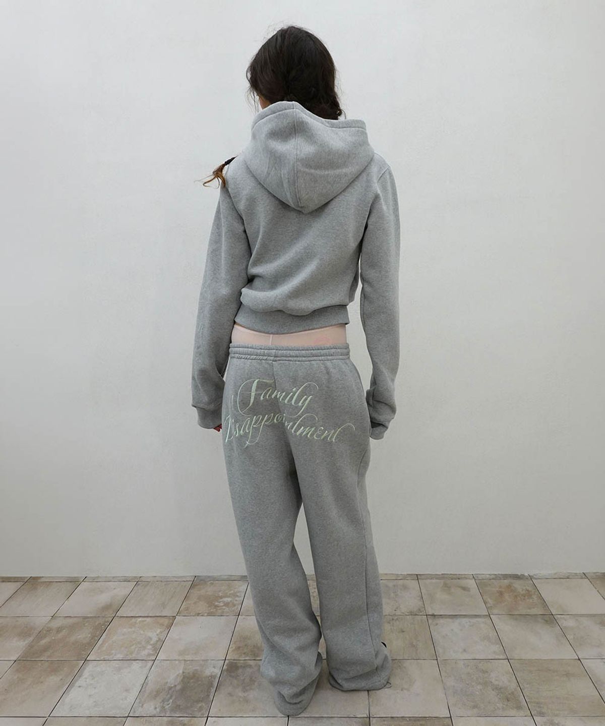 스컬프터(SCULPTOR) Family Disappointment Hooded Zip-Up Melange Gray