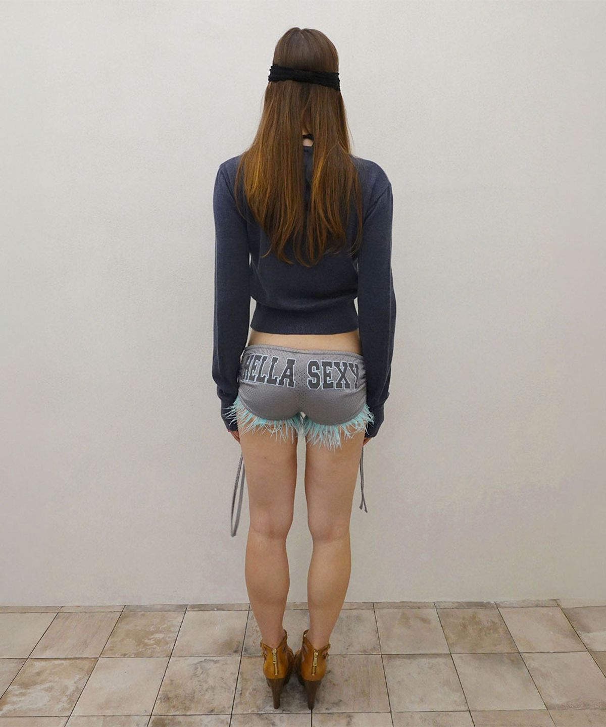 스컬프터(SCULPTOR) Sweet Kitty Basic Cardigan Navy