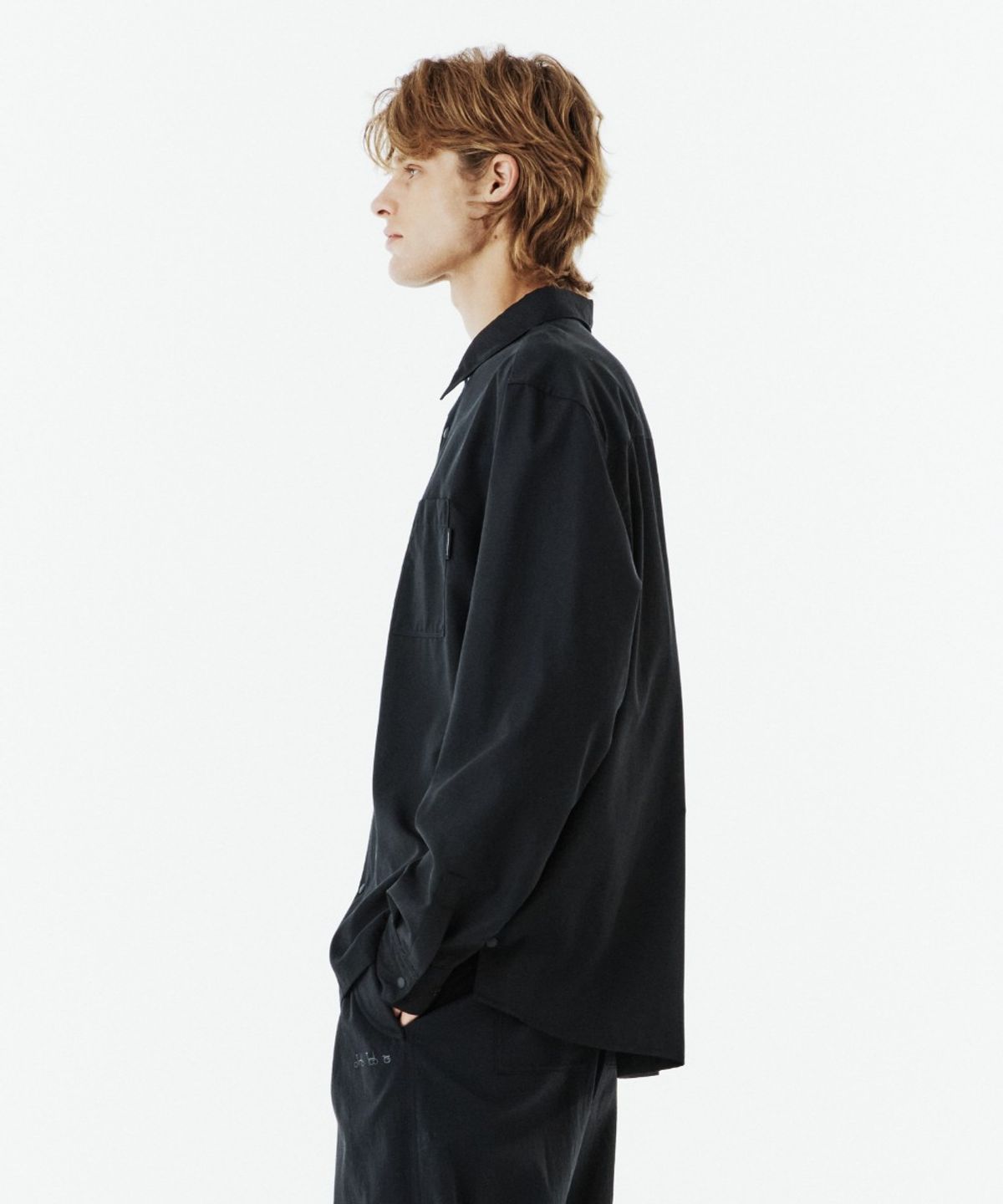 브롬톤 런던(BROMPTON LONDON) UTILITY SHIRT - BLACK (P263MSH108)