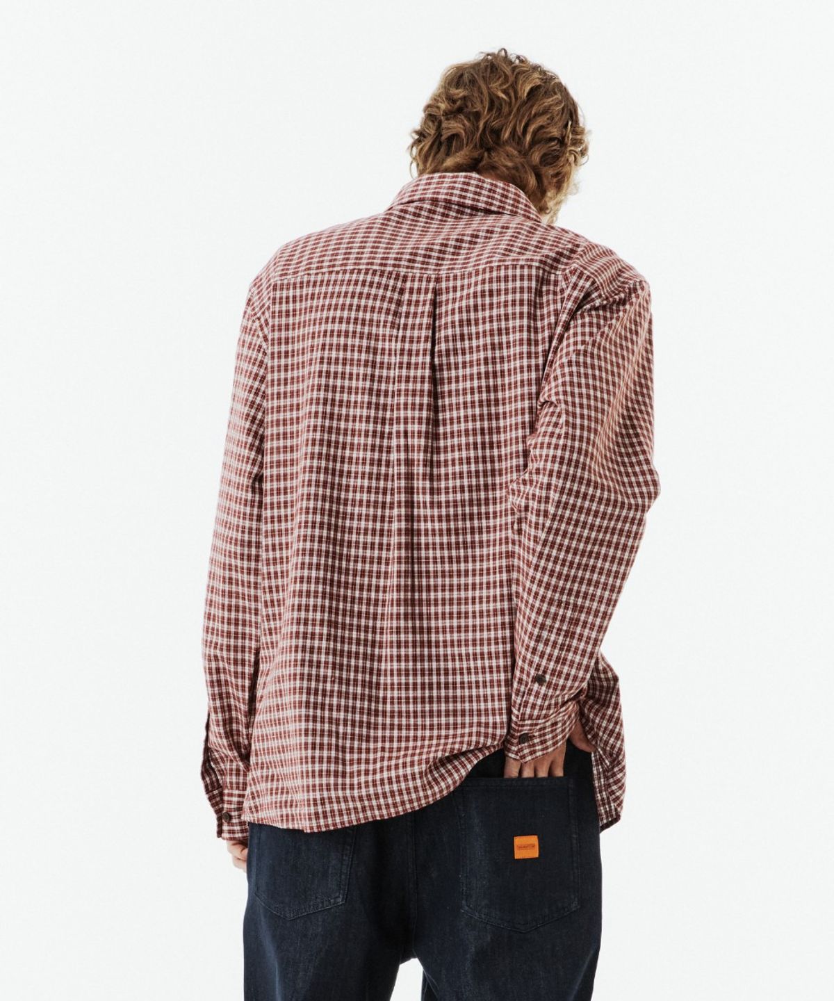 브롬톤 런던(BROMPTON LONDON) CHECK SHIRT - BURGUNDY (P263USH401)