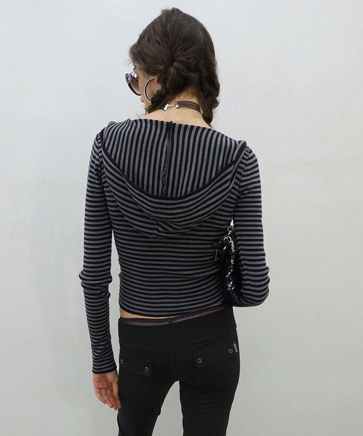 스컬프터(SCULPTOR) 143 Knit Zip Hoodie Gray/Black