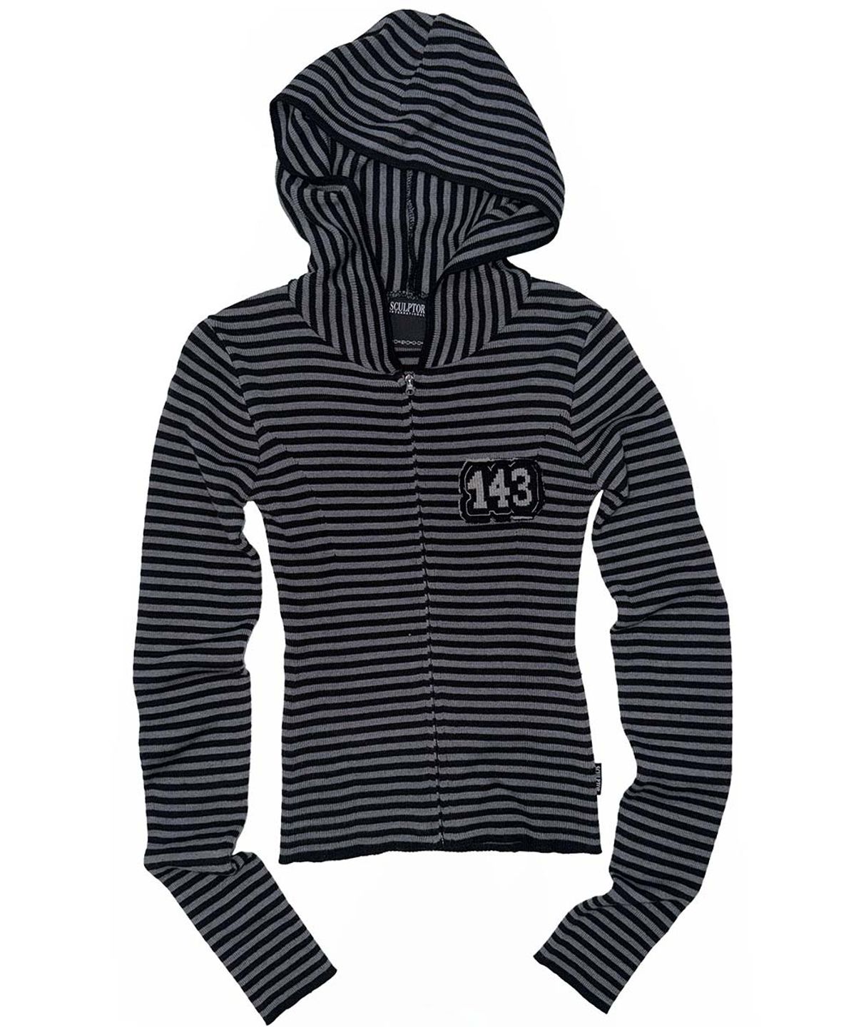 스컬프터(SCULPTOR) 143 Knit Zip Hoodie Gray/Black
