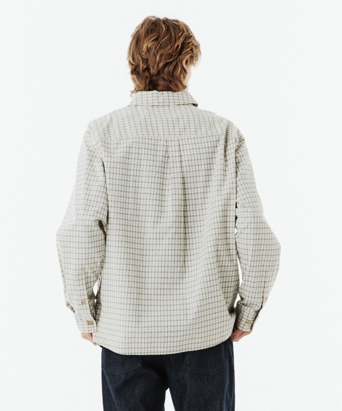 브롬톤 런던(BROMPTON LONDON) CHECK SHIRT - L/BEIGE (P263USH401)