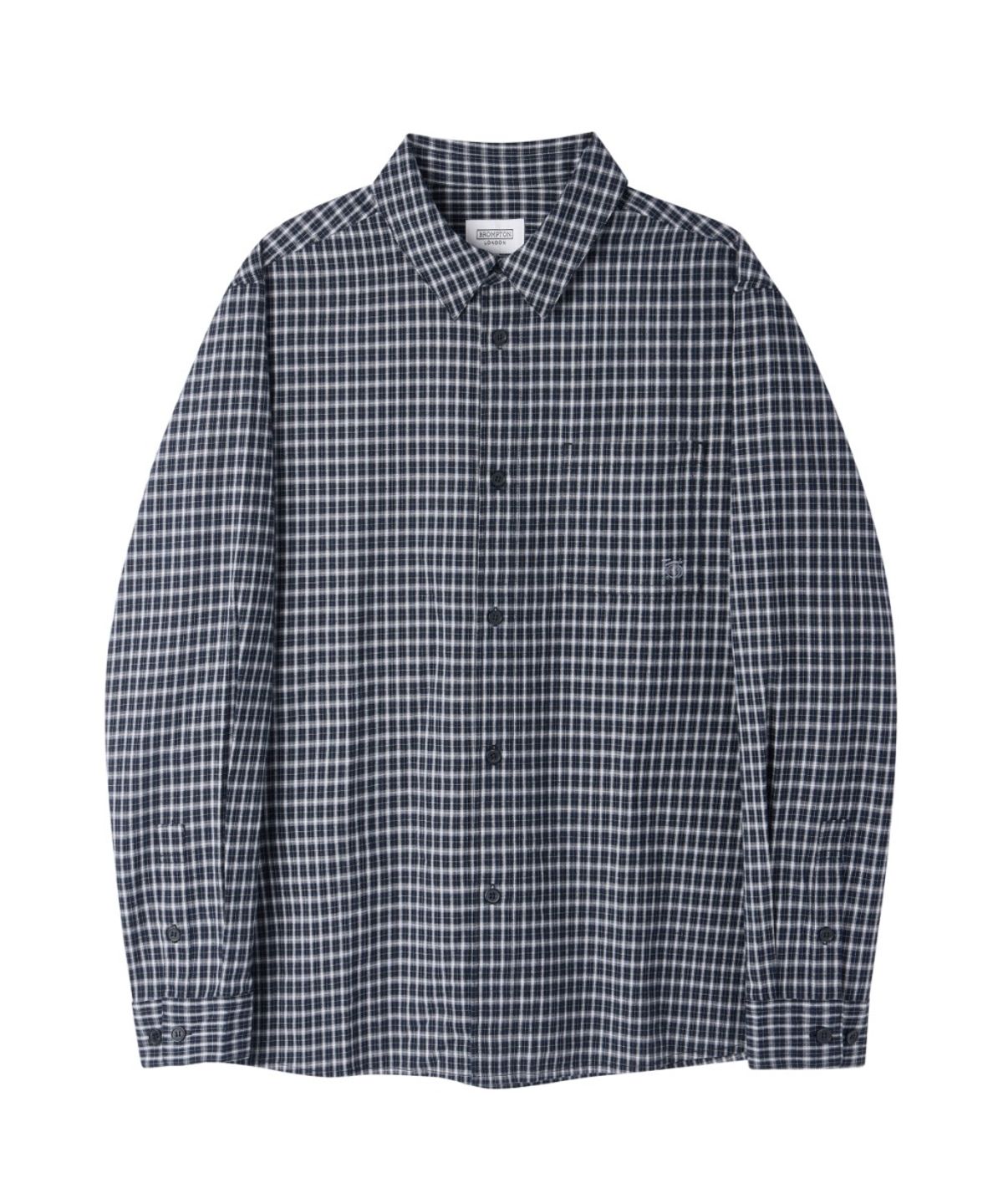 브롬톤 런던(BROMPTON LONDON) CHECK SHIRT - BLACK (P263USH401)
