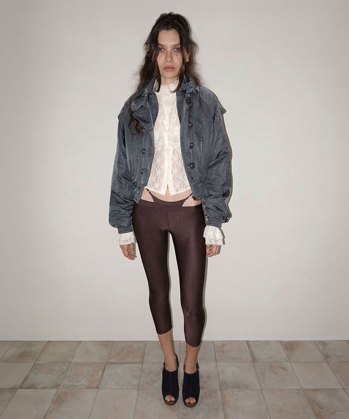 스컬프터(SCULPTOR) Napoleon Bomber Jacket Gray