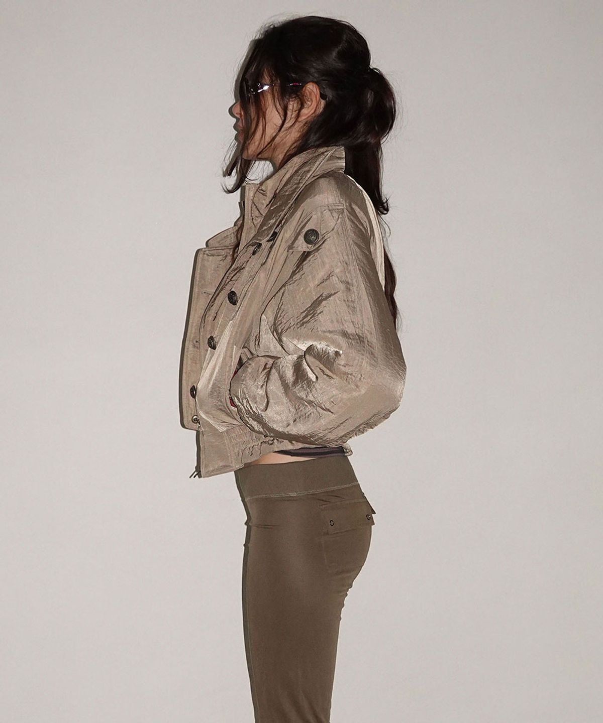 스컬프터(SCULPTOR) Napoleon Bomber Jacket Beige