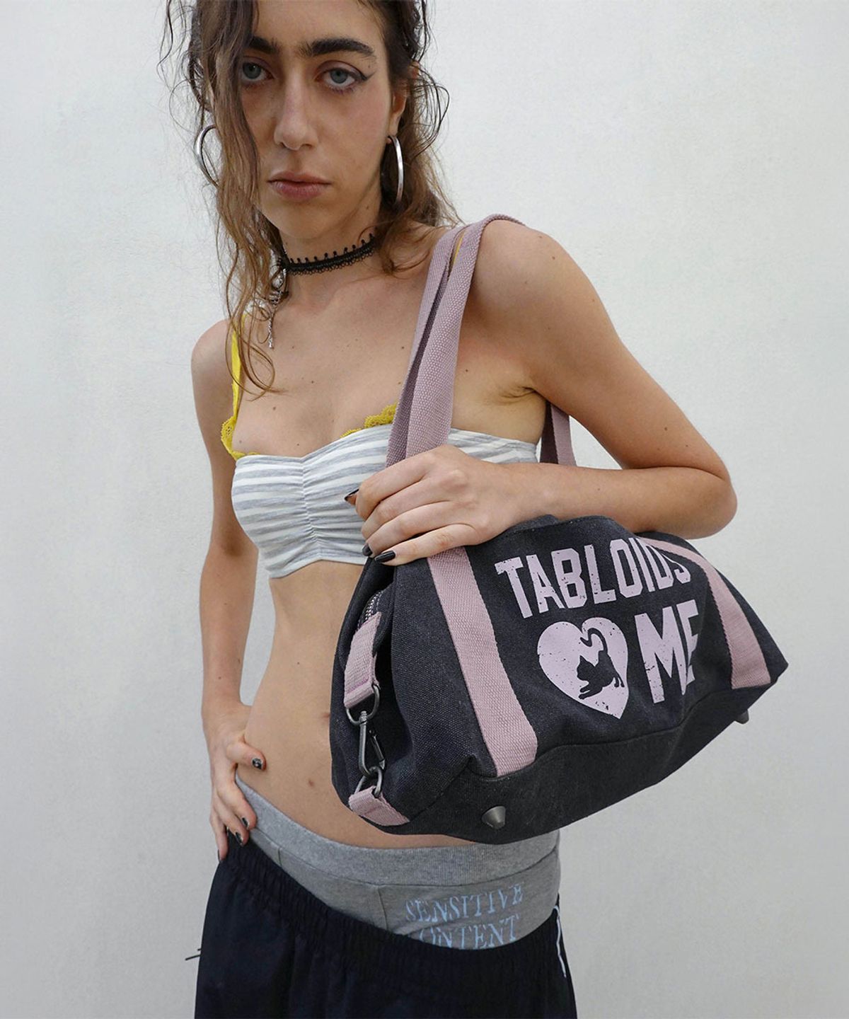 스컬프터(SCULPTOR) Vintage Canvas Bowling Bag Charcoal
