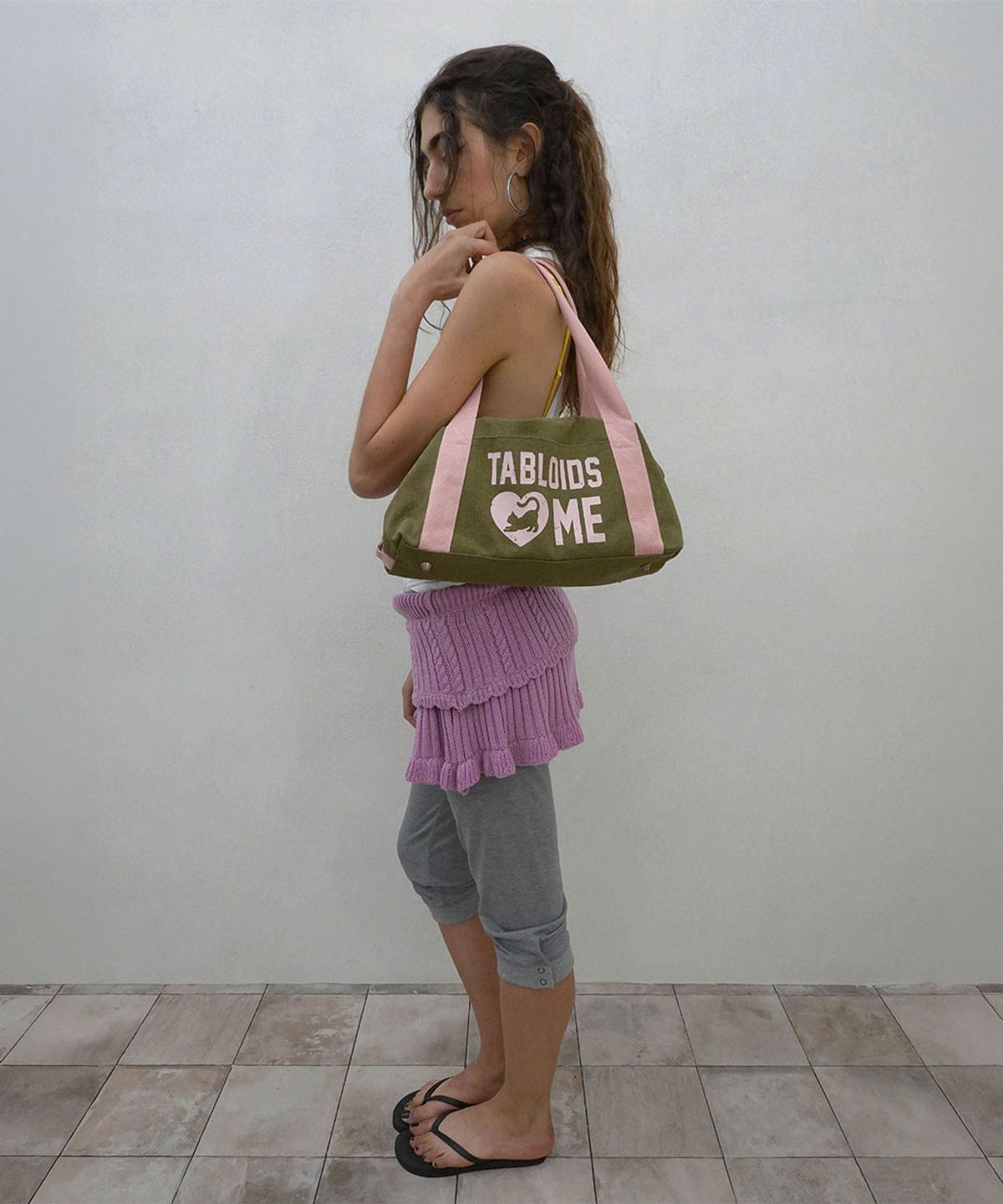 스컬프터(SCULPTOR) Vintage Canvas Bowling Bag Khaki
