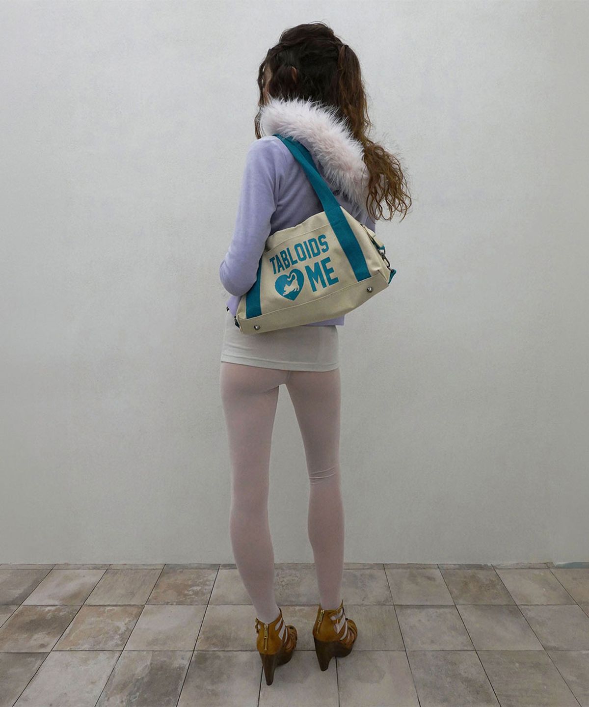스컬프터(SCULPTOR) Vintage Canvas Bowling Bag Cream