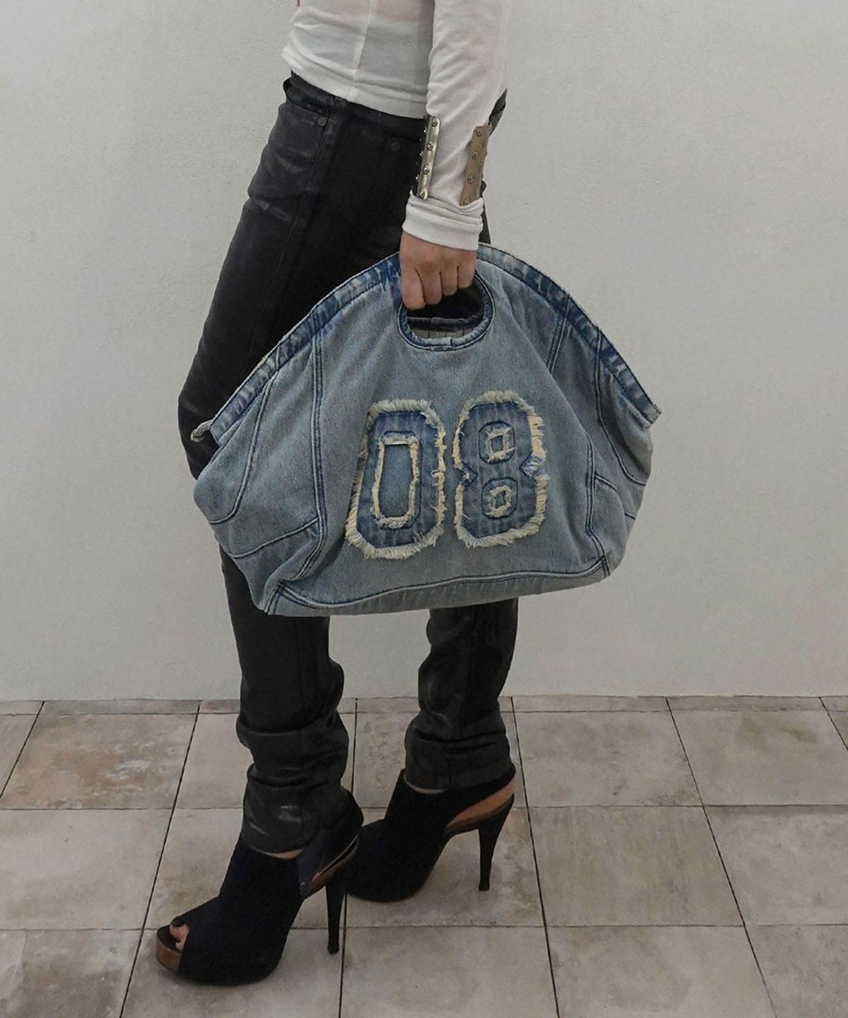 스컬프터(SCULPTOR) Bad Seed Denim Bag Light Blue
