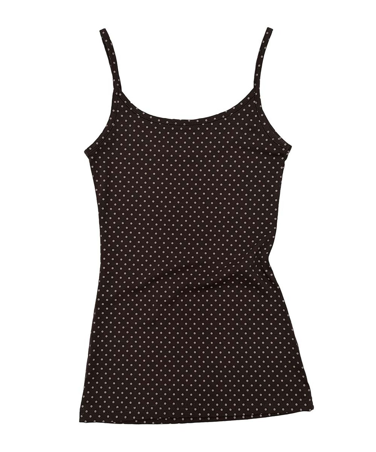 스컬프터(SCULPTOR) Sweet Kitty Dot Tank Top Brown
