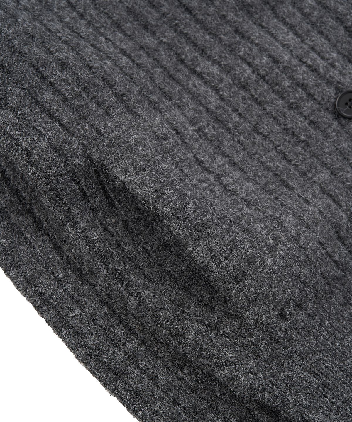 페플리(PEPLEE) Double Button High Neck Cardigan (Charcoal)
