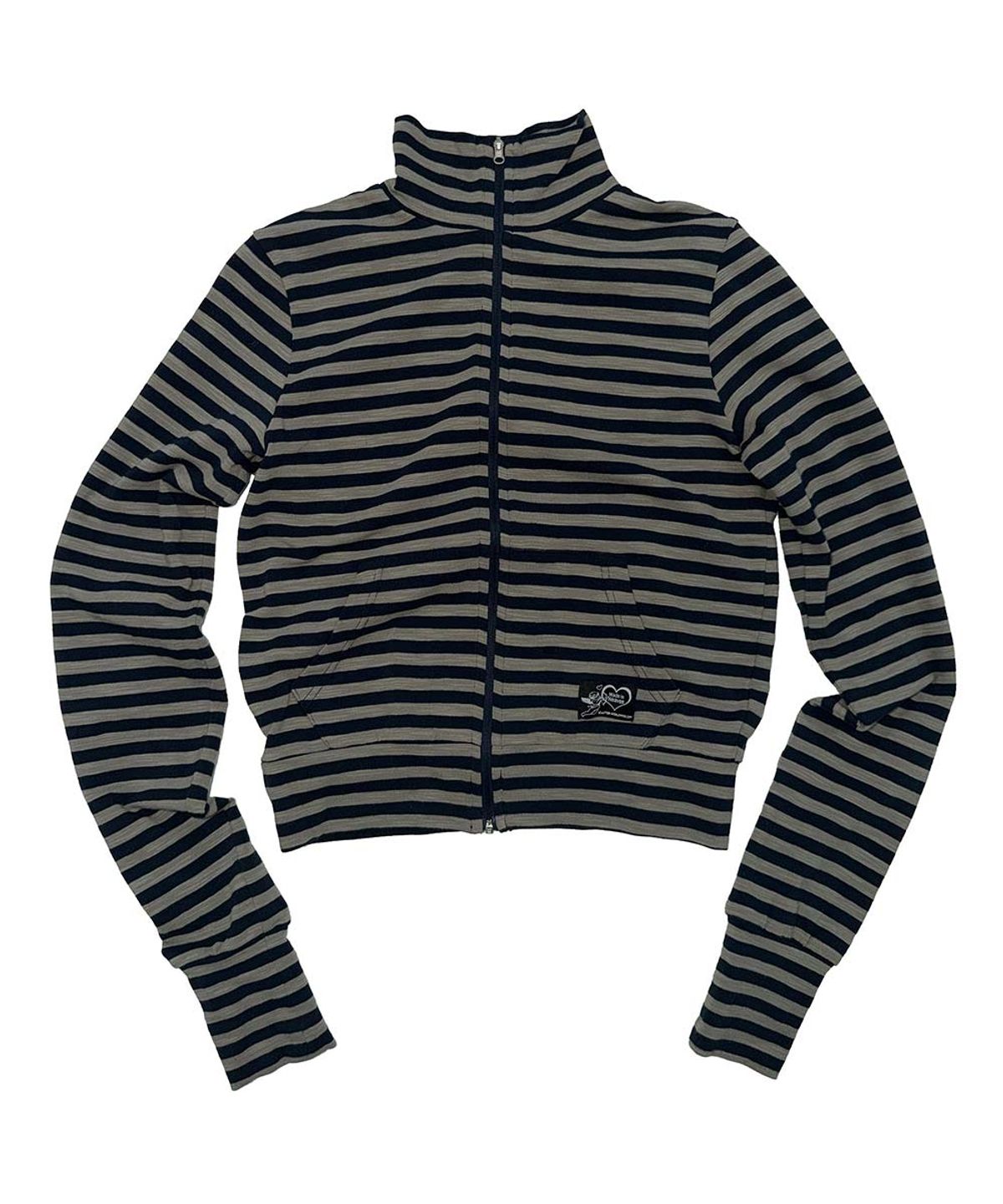 스컬프터(SCULPTOR) Classic Striped Jersey Zip-Up Navy