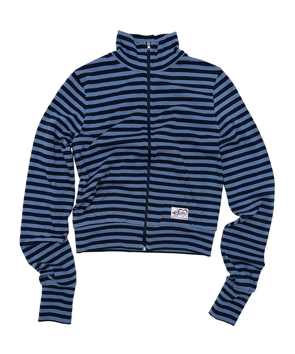 스컬프터(SCULPTOR) Classic Striped Jersey Zip-Up Blue