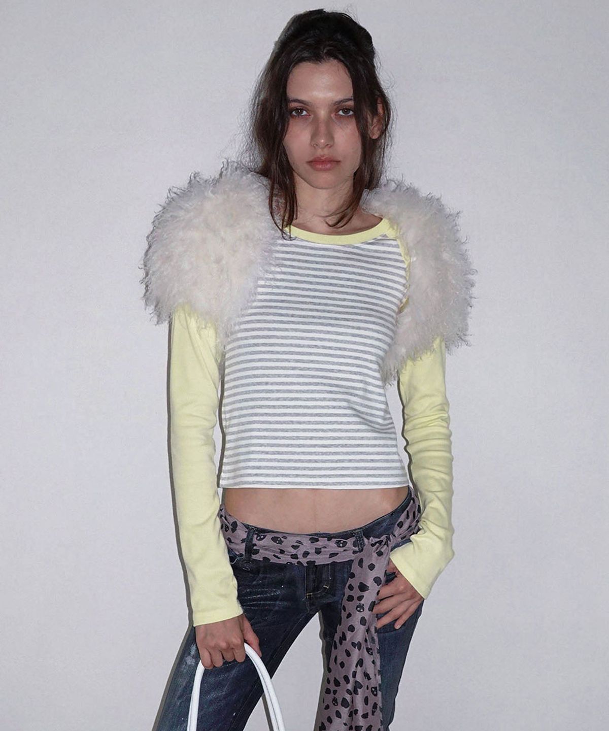 스컬프터(SCULPTOR) Striped Raglan Tee Lemon