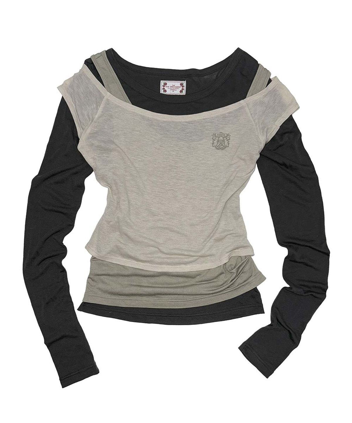 스컬프터(SCULPTOR) Lazy Layered Tee Light Khaki