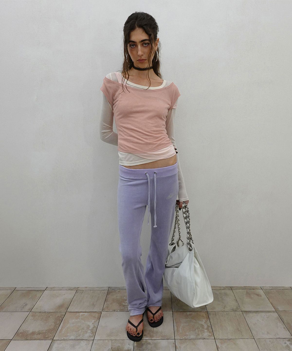 스컬프터(SCULPTOR) Lazy Layered Tee Salmon