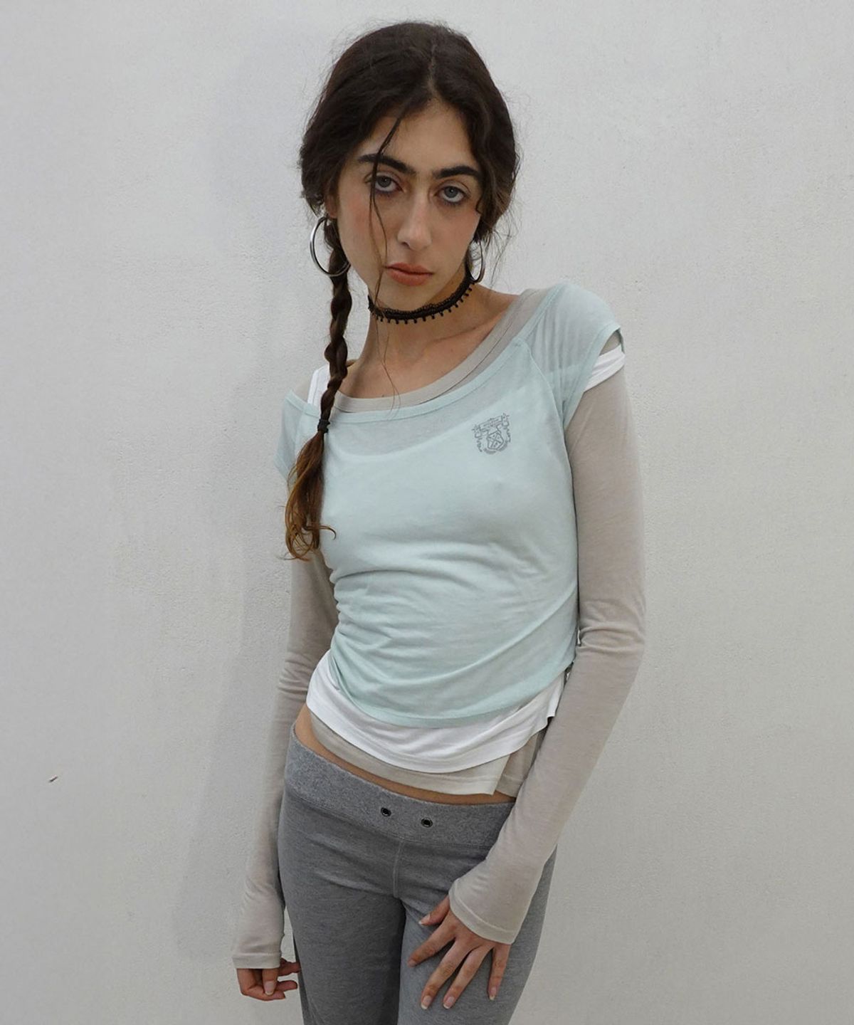 스컬프터(SCULPTOR) Lazy Layered Tee Mint