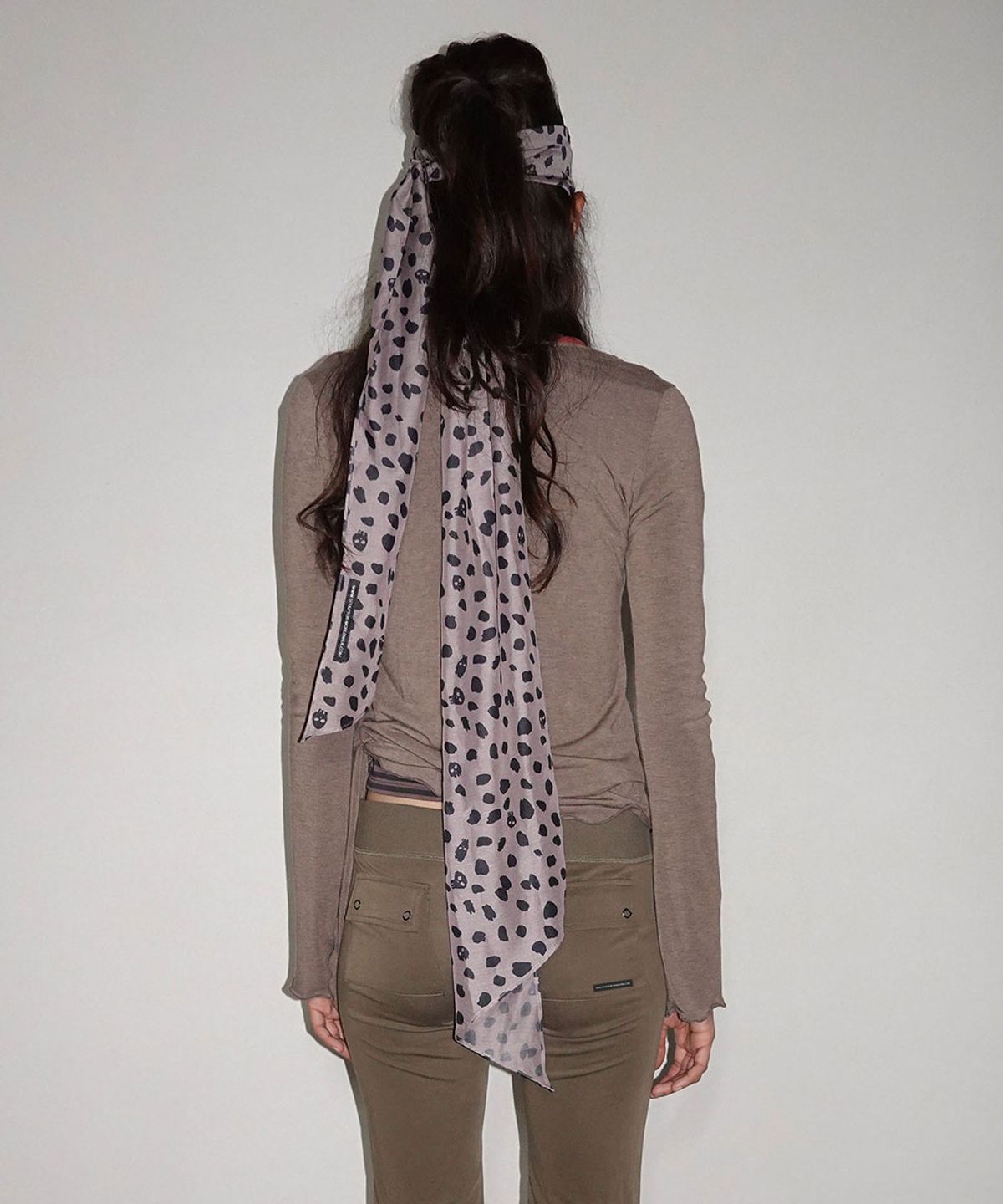 스컬프터(SCULPTOR) Glitter Wrap Top Brown