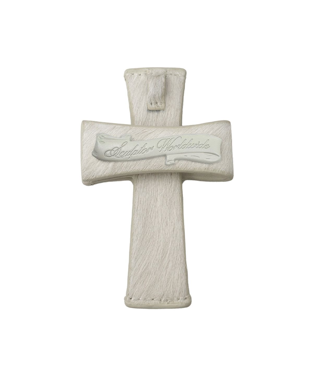 스컬프터(SCULPTOR) Cross Strap Wallet Pony White