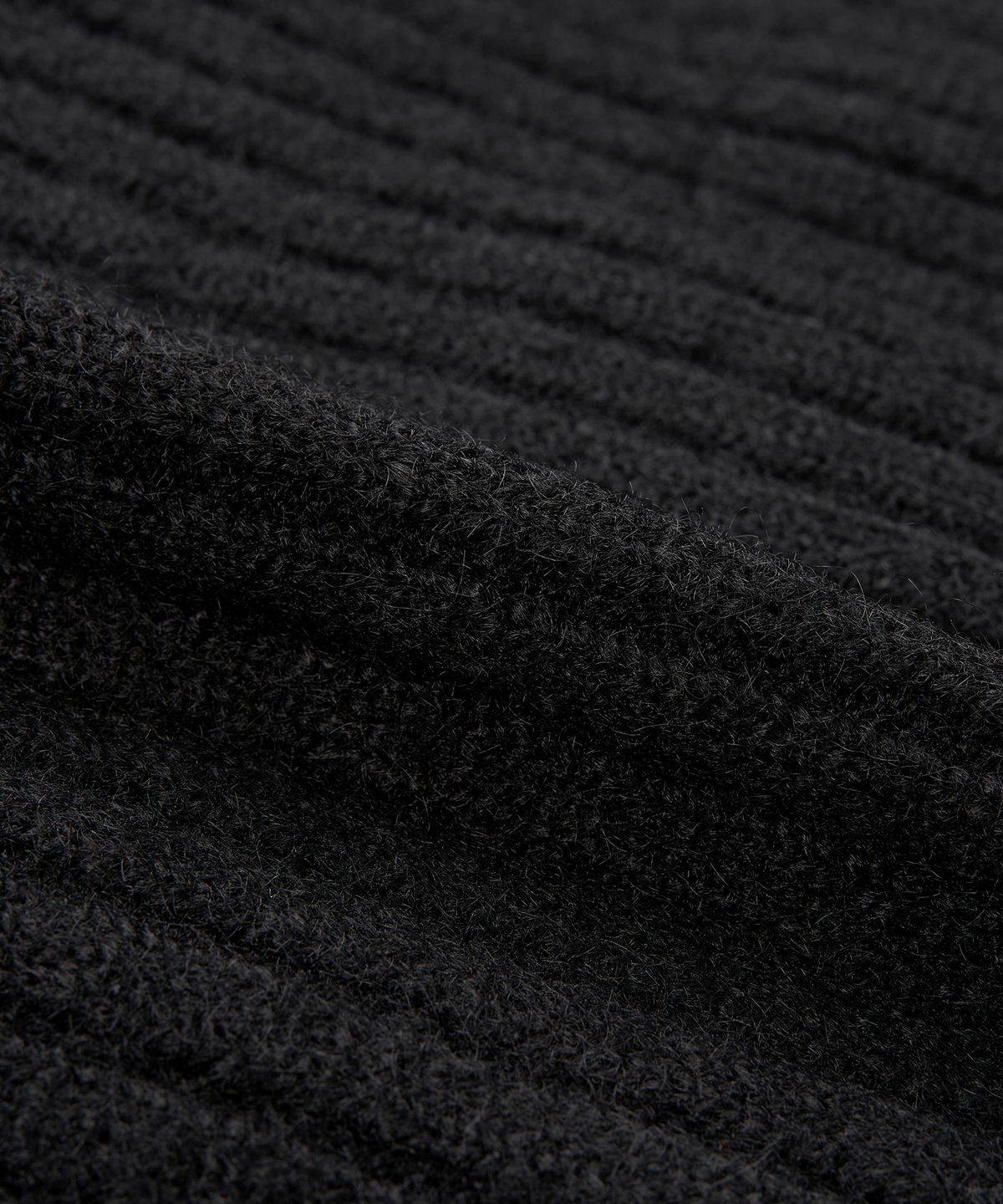 페플리(PEPLEE) Double Button High Neck Cardigan (Black)