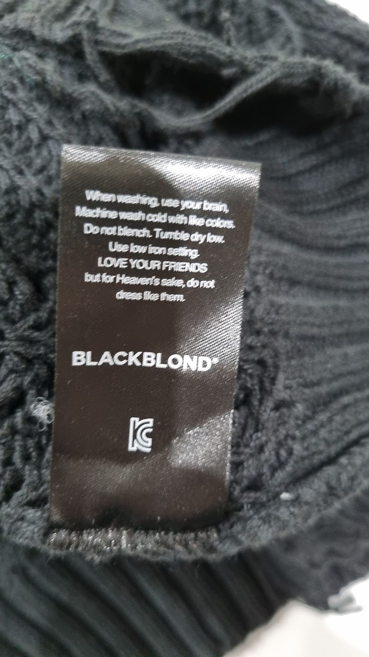블랙블론드(BLACKBLOND) 카디건 2XL
