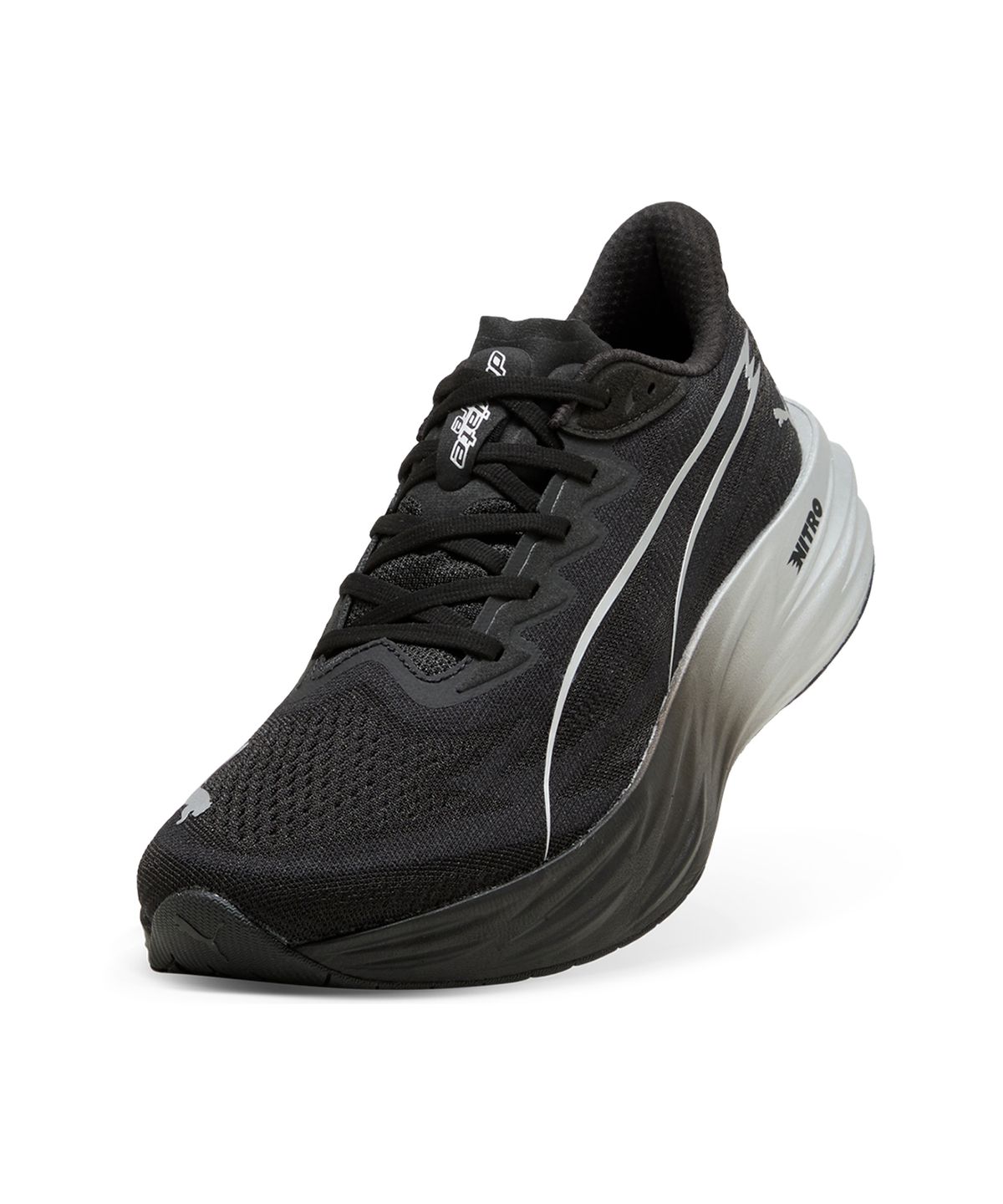 푸마(PUMA) 디비에이트 퓨어 나이트로 - 푸마 블랙:플랫 다크 그레이:푸마 실버 / 313904-16