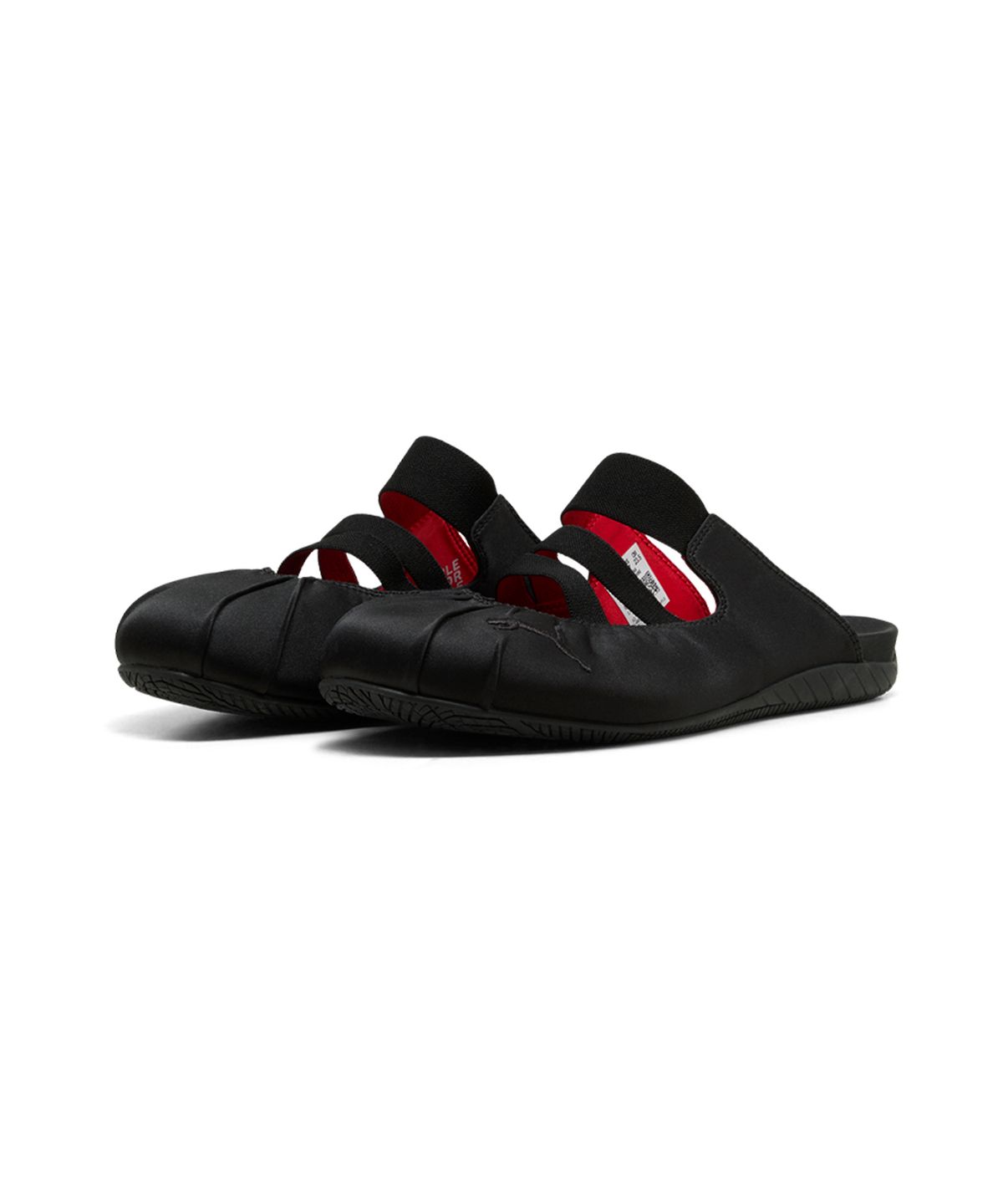 푸마(PUMA) 스피드캣 뮬 새틴 우먼 - 푸마 블랙:포 올 타임 레드 / 409911-02