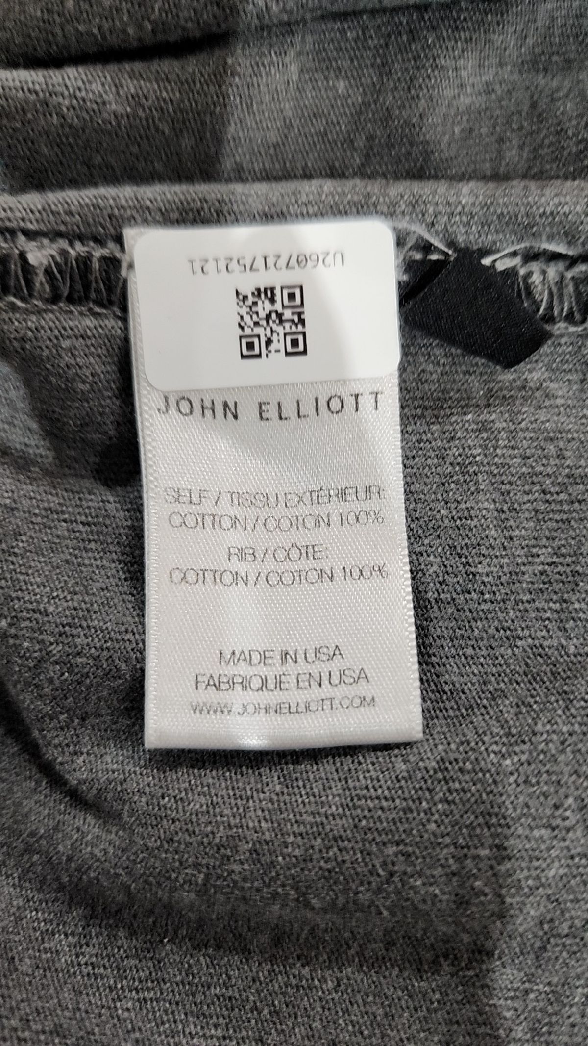 존 엘리엇(JOHN ELLIOT) 긴소매 티셔츠 L