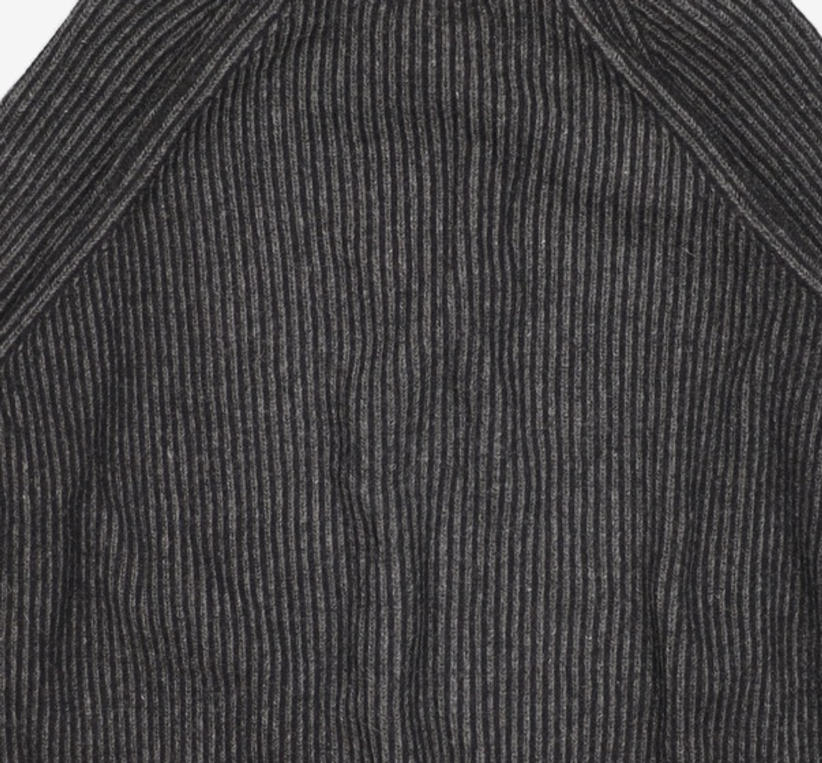 더니트컴퍼니(THEKNITCOMPANY) 22FW 이중우수 하프집업 울 니트 [블랙] XL