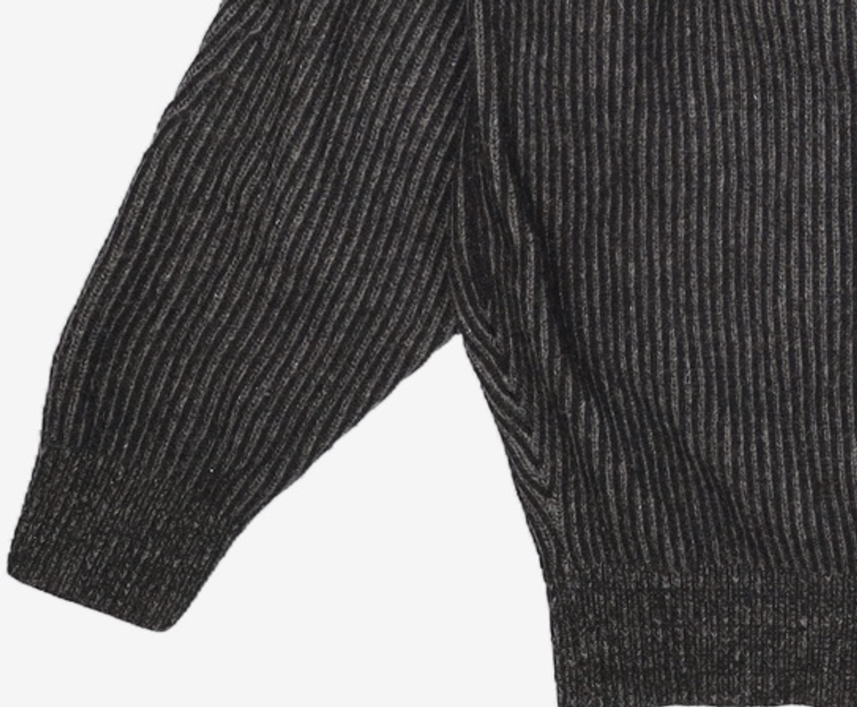 더니트컴퍼니(THEKNITCOMPANY) 22FW 이중우수 하프집업 울 니트 [블랙] XL
