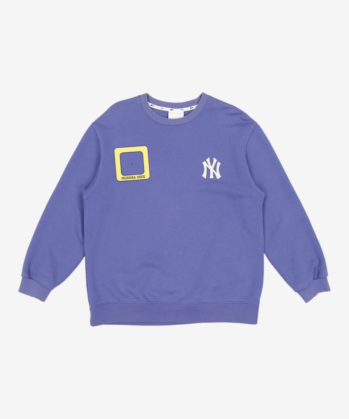 엠엘비(MLB) 심플 로고 오버핏 맨투맨 NY (BLUE) 90