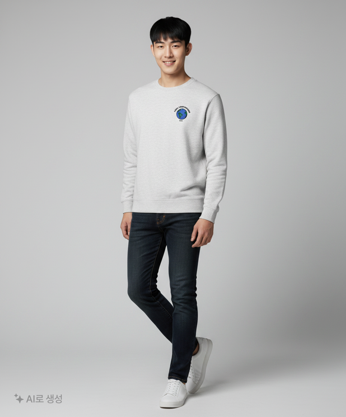 플랙(PLAC) 럭키 워시 러브 유어 마더 스웨트셔츠 라이트 그레이 M