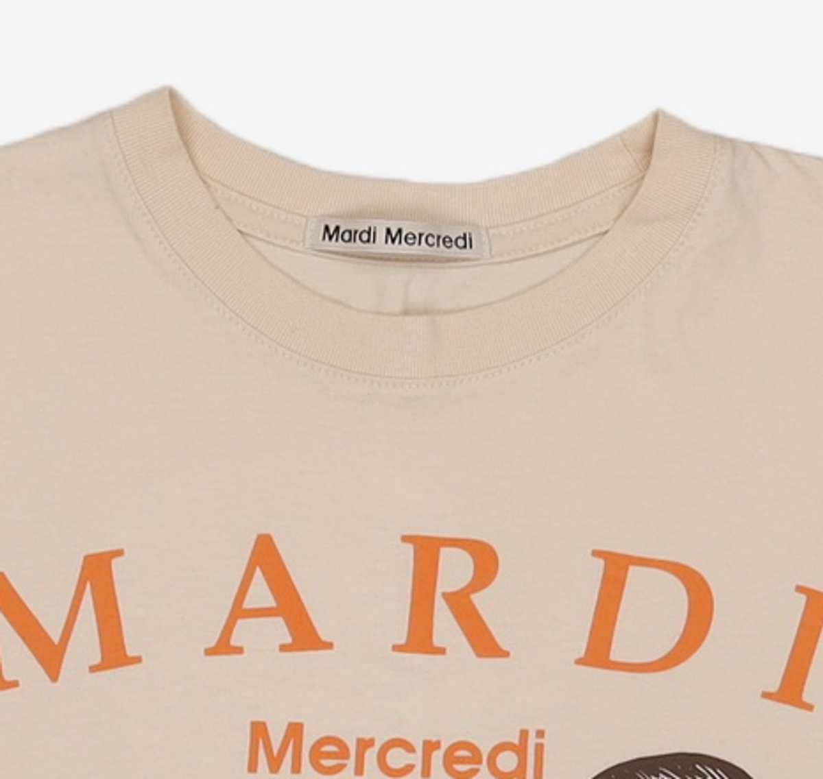 마르디 메크르디(MARDI MERCREDI) 반소매 티셔츠 FREE