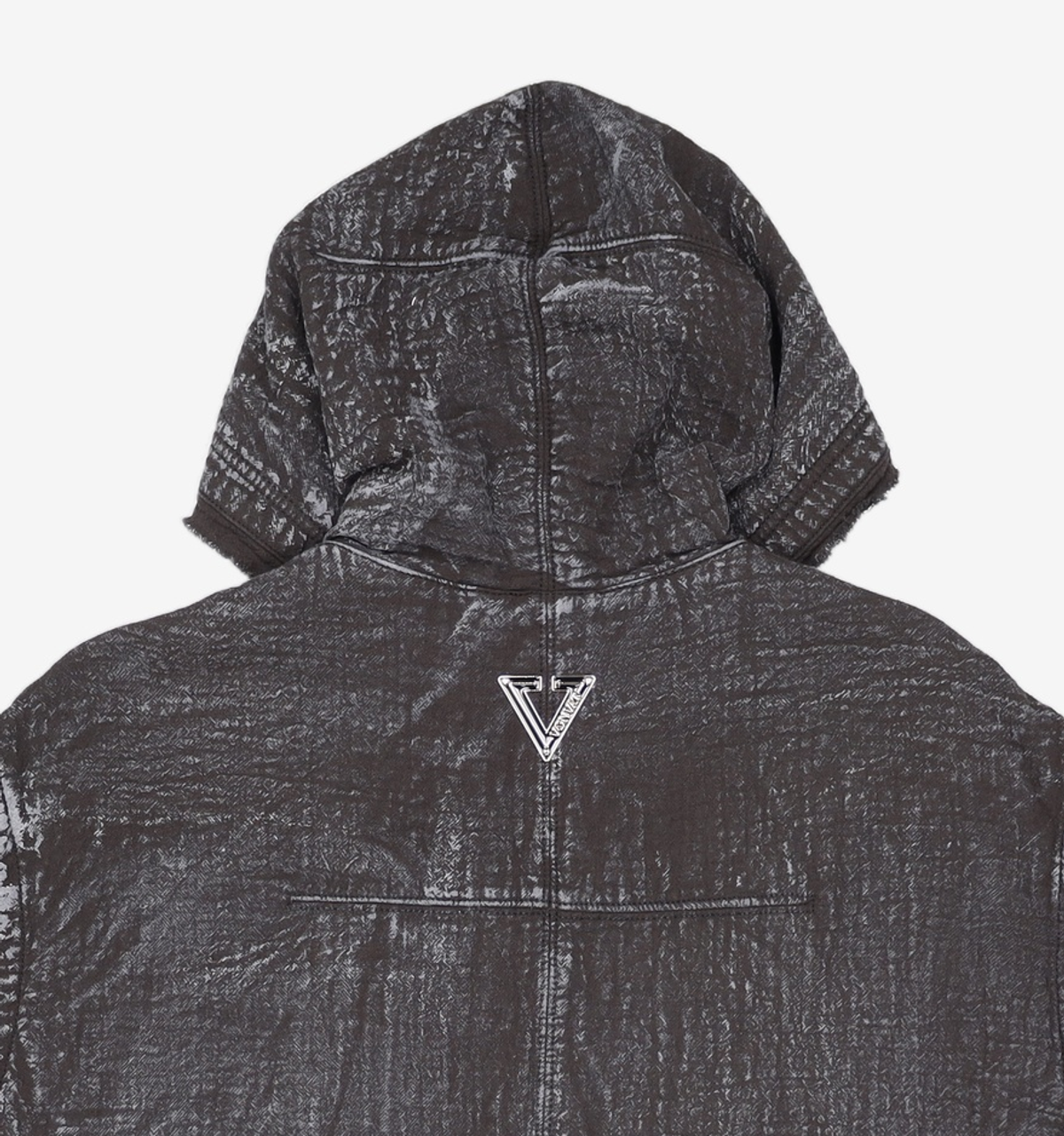 본바트(VONVAT) Dirty Linen Hood Vest (Black) 3