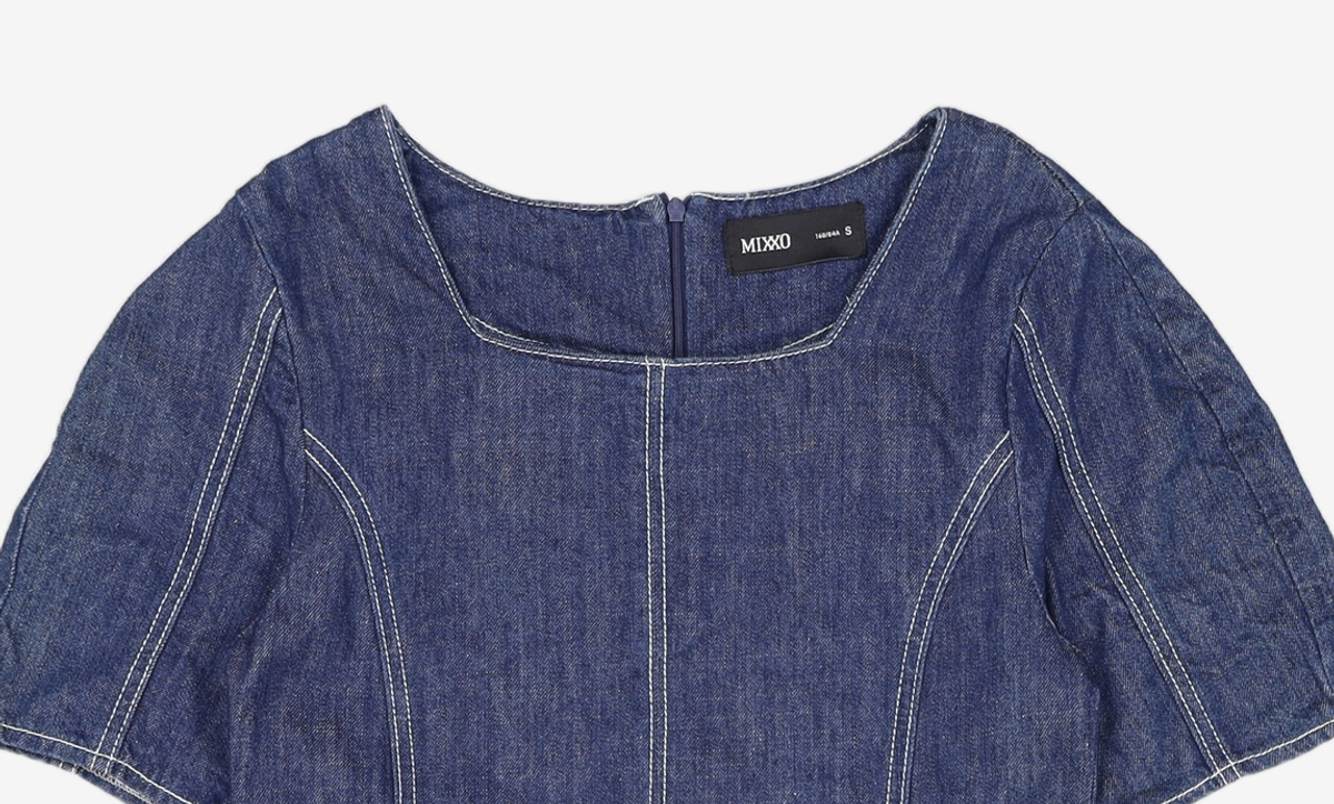 미쏘(MIXXO) 볼륨소매 미니 원피스_MIWOWD503J S