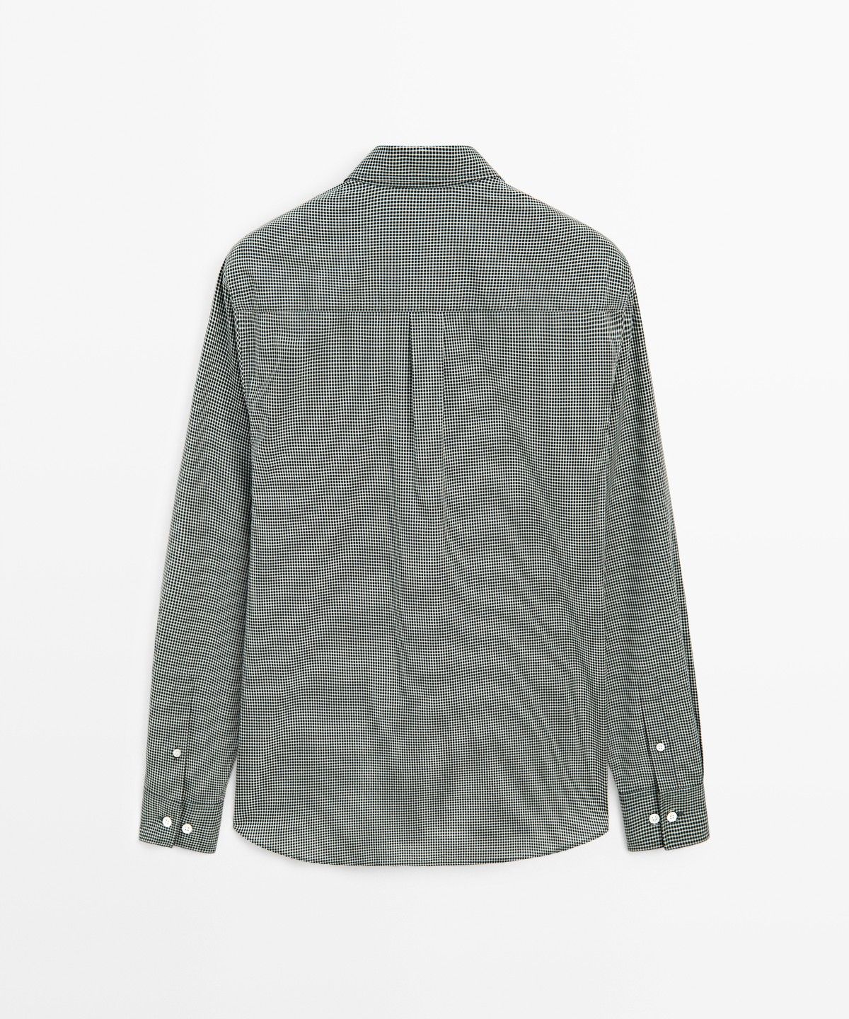 마시모두띠(MASSIMO DUTTI) 레귤러 핏 100% 코튼 체크 셔츠