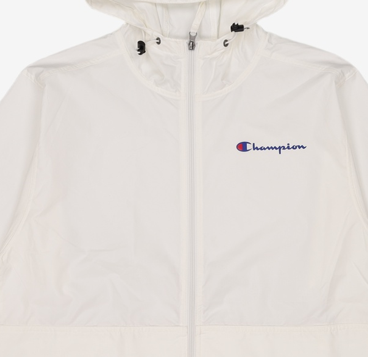 챔피온(CHAMPION) 로고 풀집업 바람막이 White M
