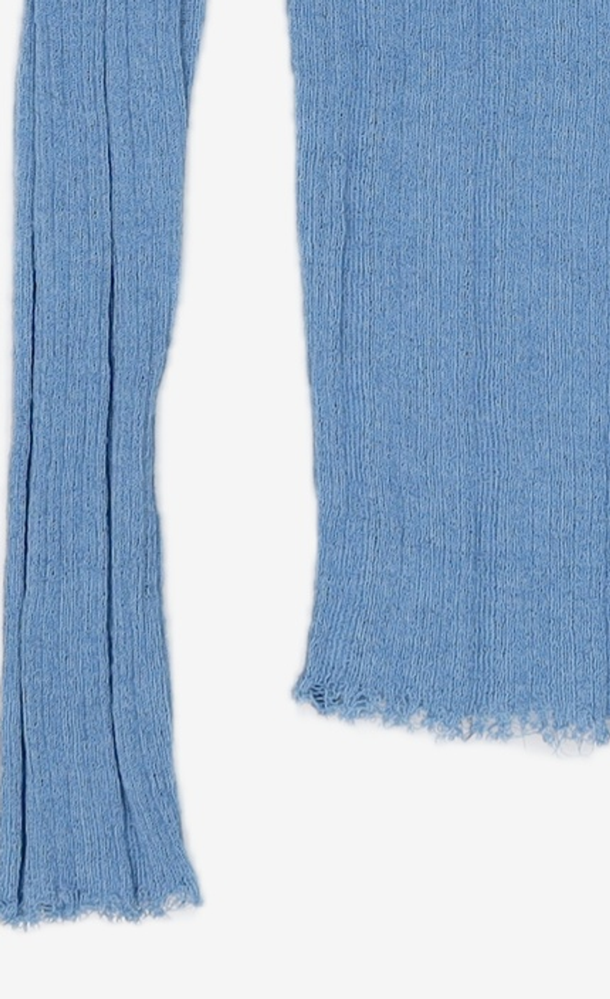 다이애그널(DIAGONAL) RIBBED SEE THROUGH KNIT (blue) XS