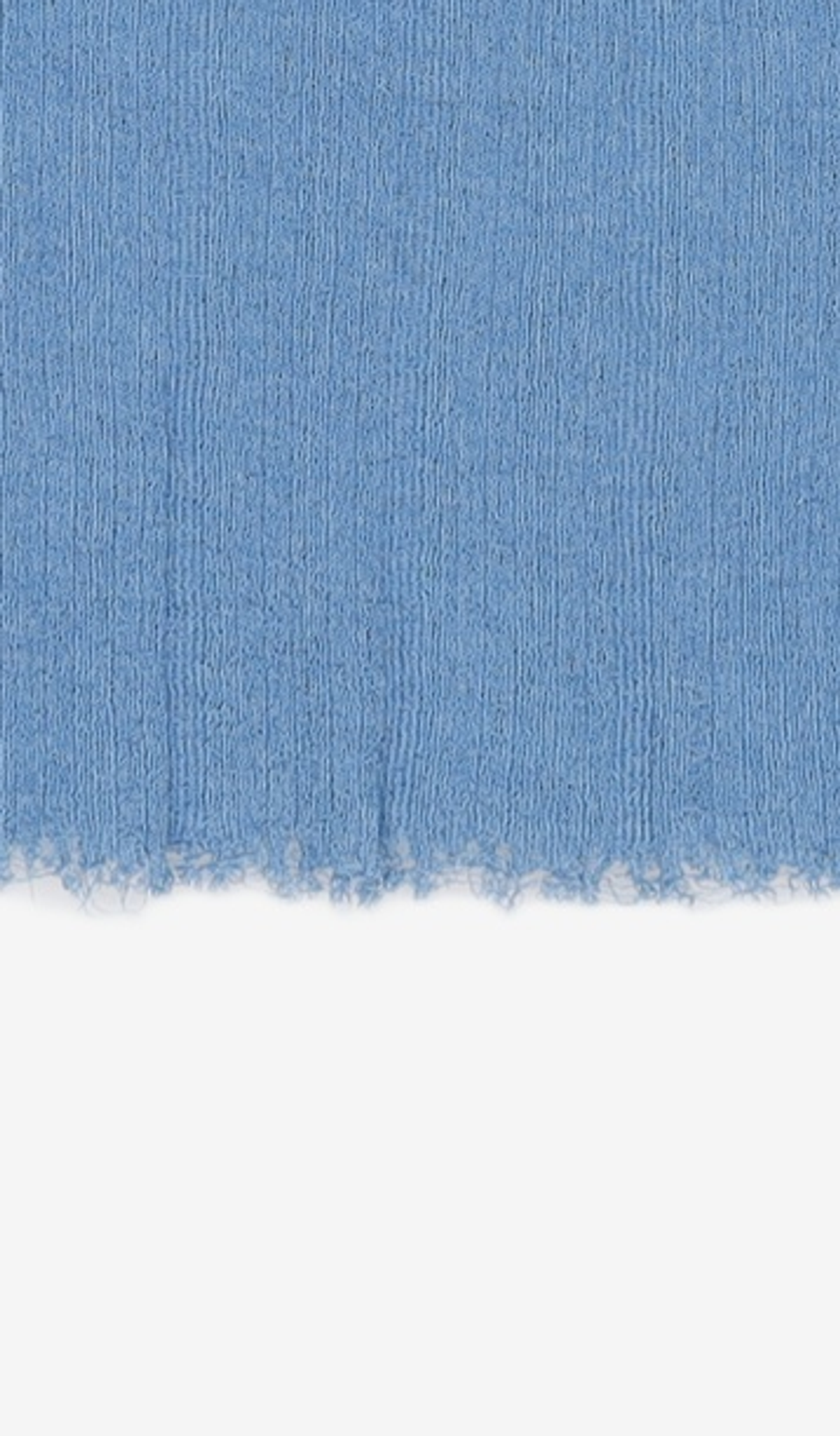 다이애그널(DIAGONAL) RIBBED SEE THROUGH KNIT (blue) XS